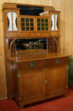 Antiek Art Deco buffetkast Buffet kast meubel Servieskast 19, Ophalen, Gebruikt, Eikenhout, Minder dan 150 cm