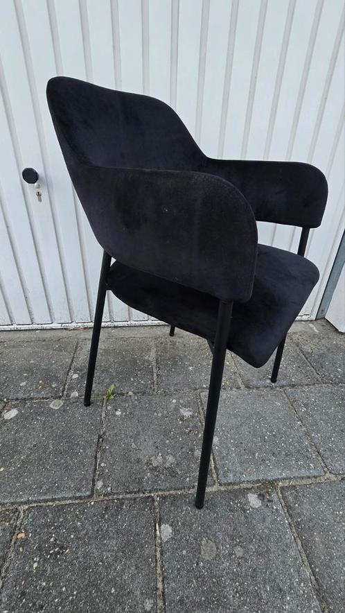 2 x Eetkamerstoel - zwart - woood - vtwonen, Huis en Inrichting, Stoelen, Zo goed als nieuw, Twee, Zwart, Ophalen of Verzenden