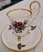 Bavaria kopje (met roos) en schoteltje (met bladeren), Ophalen, Zo goed als nieuw, Porselein, Kop en/of schotel