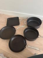 Le Creuset - Les Forgees Pannenset - 5 delig, Huis en Inrichting, Keuken | Potten en Pannen, Ophalen, Gebruikt, Overige materialen