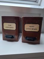 2 apothekerspotten. Kruidenpotten. Apotheek. Kruiden., Antiek en Kunst, Curiosa en Brocante, Ophalen of Verzenden