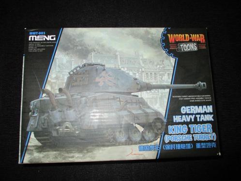 D-513,MENG MODEL 1:EEG NO,WWT-003,World War Toons King Tiger, Hobby en Vrije tijd, Modelbouw | Auto's en Voertuigen, Nieuw, Verzenden