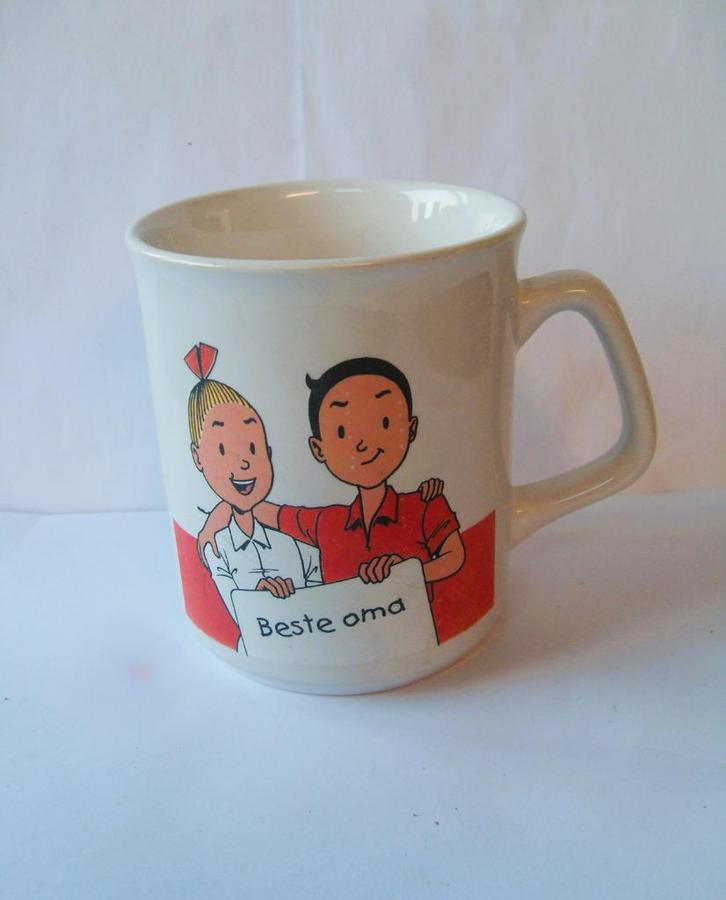 Suske en Wiske Beker Mok Beste Oma, Verzamelen, Stripfiguren, Gebruikt, Gebruiksvoorwerp, Suske en Wiske, Ophalen of Verzenden