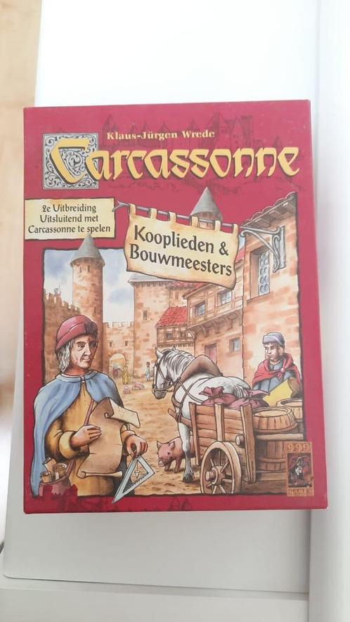 bordspel oude versie Carcassonne Kooplieden Bouwmeesters, Hobby en Vrije tijd, Gezelschapsspellen | Bordspellen, Nieuw, Een of twee spelers