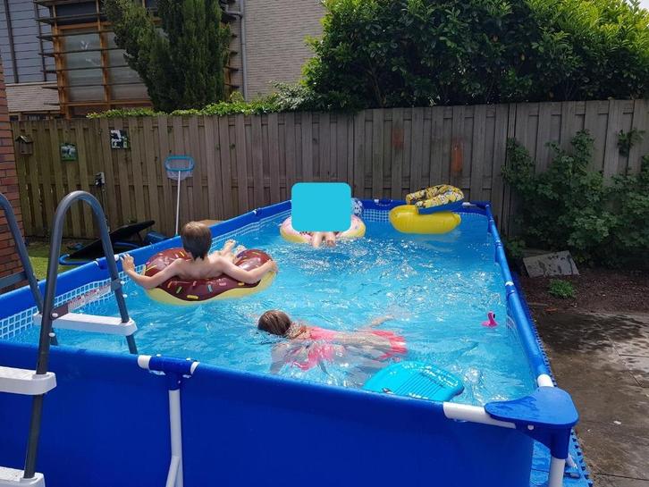 intex zwembad 450x220x84 cm met alle denkbare toebehoren, Tuin en Terras, Zwembaden, Gebruikt, Opzetzwembad, Minder dan 80 cm
