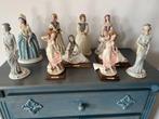 Handbeschilderde Capodimonte stijl 10 beeldjes porselein, Ophalen, Zo goed als nieuw, Mens