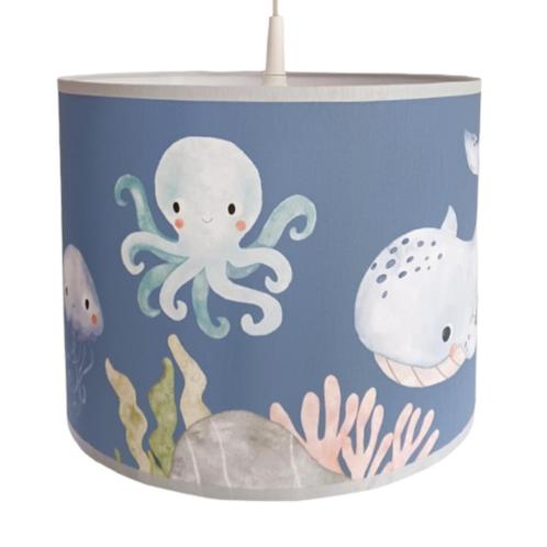 Hanglamp Dieren in de Oceaan Inktvis Blauw Little Dreamzzz, Kinderen en Baby's, Kinderkamer | Inrichting en Decoratie, Nieuw, Lamp