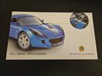 Brochure Lotus Elise accessoires, Ophalen of Verzenden, Zo goed als nieuw, Overige merken
