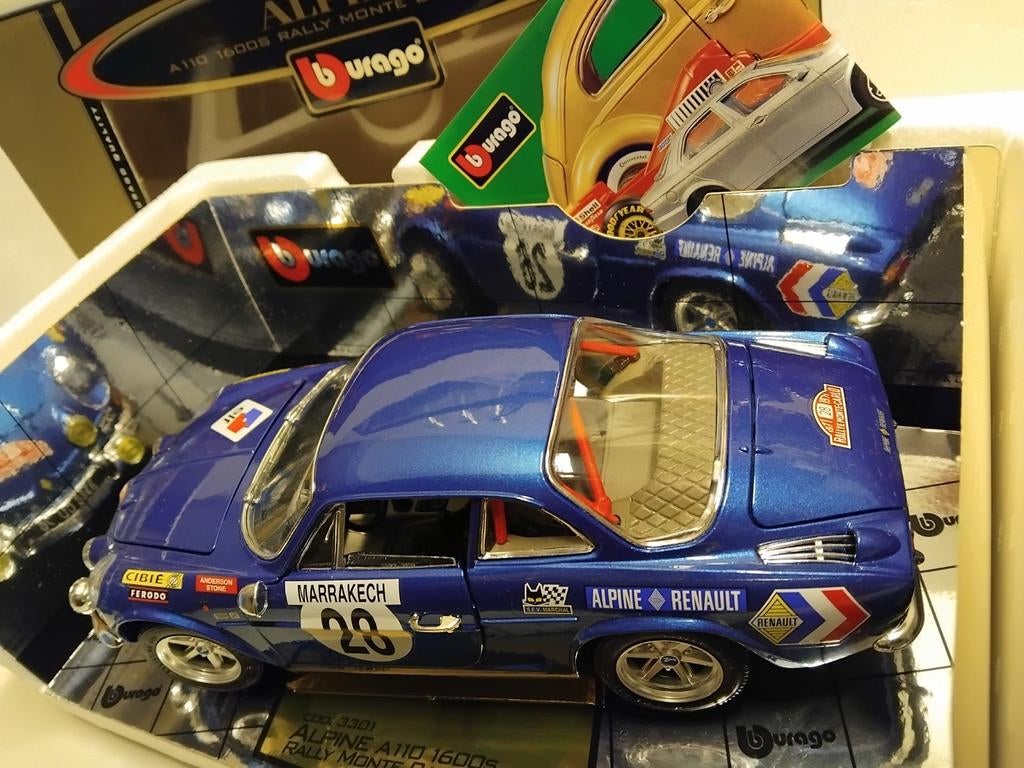 Maquette Burago 1/16 - Renault Alpine A110 - Monte Carlo 1973 - Metalkit