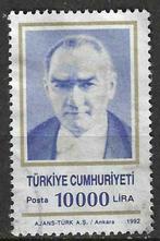 Turkije 1992 - Yvert 2699 - Beeltenis van Ataturk (ST), Postzegels en Munten, Ophalen, Overige landen, Gestempeld