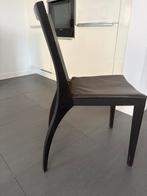 Designer houten eetkamerstoeelen 6 stuks, Ophalen, Bruin, Zo goed als nieuw, Vijf, Zes of meer stoelen