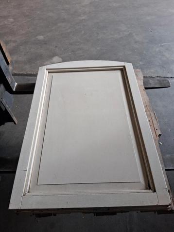 Hardhouten Luiken 82x120 - Wit Gegrond - 2 Stuks beschikbaar voor biedingen