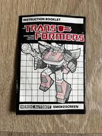 transformers G1: Smokescreen US instruction booklet rub 1985, G1, Ophalen of Verzenden, Gebruikt, Autobots