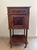 Antieke Somno (Nacht) kastje Marmer en Mahonie, Ophalen, Minder dan 50 cm, Gebruikt, 50 tot 100 cm