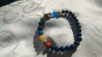 Armbandje met de planeten van het zonnestelsel met lapis, Ophalen of Verzenden, Nieuw, Spiritualiteit algemeen, Achtergrond en Informatie