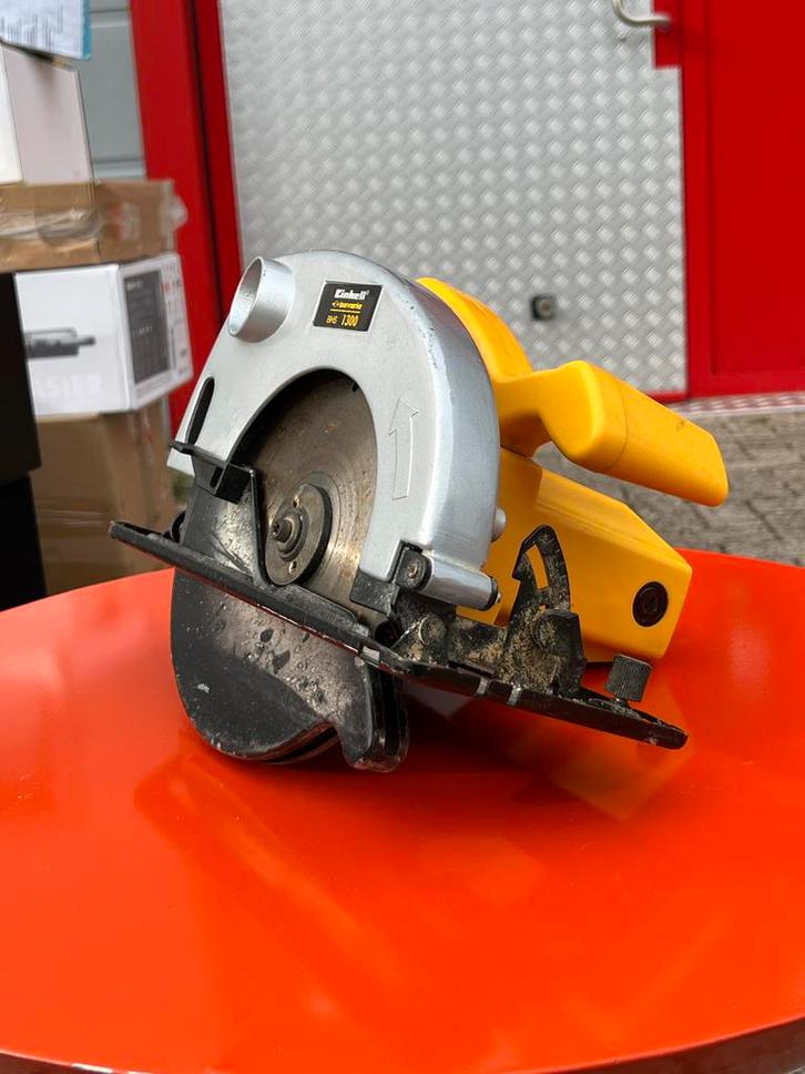Einhell Cirkelzaag 1300W, Doe-het-zelf en Verbouw, Gereedschap | Zaagmachines, Gebruikt, Cirkelzaag, 1200 watt of meer, 30 tot 70 mm