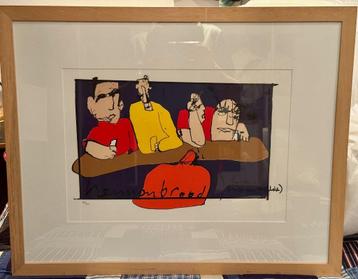 zeefdruk Herman Brood "Horeca wat een weelde" gesigneerd beschikbaar voor biedingen