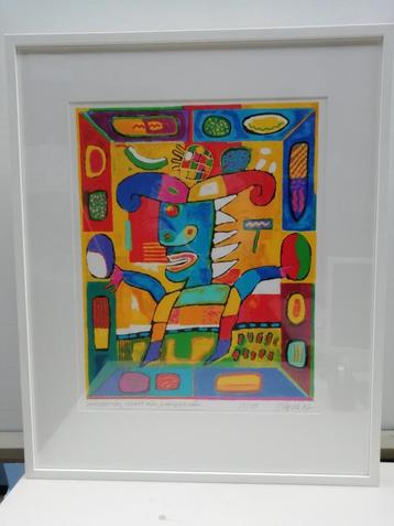 Clemens Briels - Ingelijste zeefdruk: Pineapple man, 1997 beschikbaar voor biedingen