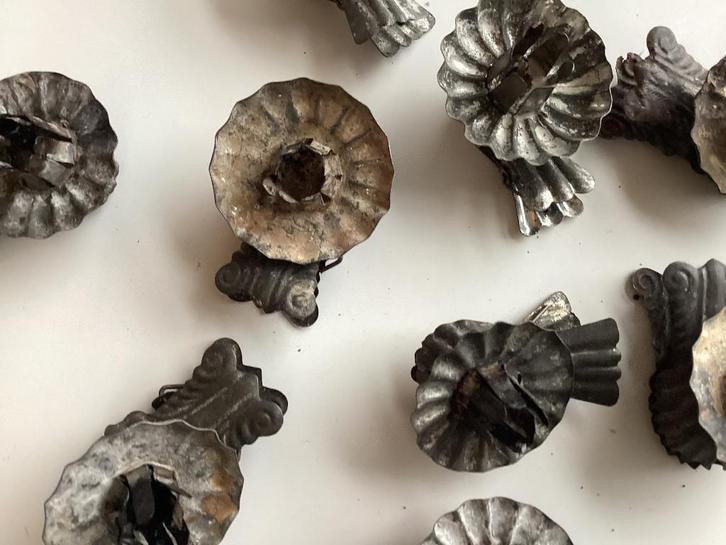 Oude Antieke Vintage Kaarsenhouder Kerstboom Knijper Zilver, Diversen, Kerst, Gebruikt, Ophalen