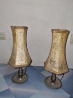 Vintage Tafellampen Set, Ophalen, Gebruikt, Metaal, Minder dan 50 cm