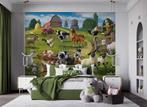 Boerderijdieren Poster Behang Walltastic - Gratis Verzending, Huis en Inrichting, Ophalen of Verzenden, Minder dan 10 m²