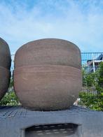 Aardkleurige schaal (70cm diameter), Tuin en Terras, Bloempotten, Ophalen of Verzenden, Zo goed als nieuw, Rond