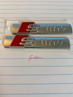 2x originele audi sline logo emblemen gratis levering, Ophalen of Verzenden