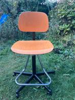 Vintage Tekenstoel - Verstelbaar, Huis en Inrichting, Ophalen, Gebruikt, Bruin, Bureaustoel