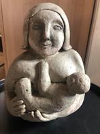 Beeld moeder met kind gips tuinbeeld, Ophalen, Gebruikt