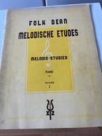 Folk Dean - Melodische Etudes Piano Vol. I, Ophalen of Verzenden, Gelezen, Instrument