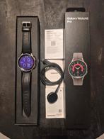 Samsung Galaxy Watch Pro Titanium + Lederen Band, Sieraden, Tassen en Uiterlijk, Smartwatches, Ophalen, Zwart, Zo goed als nieuw