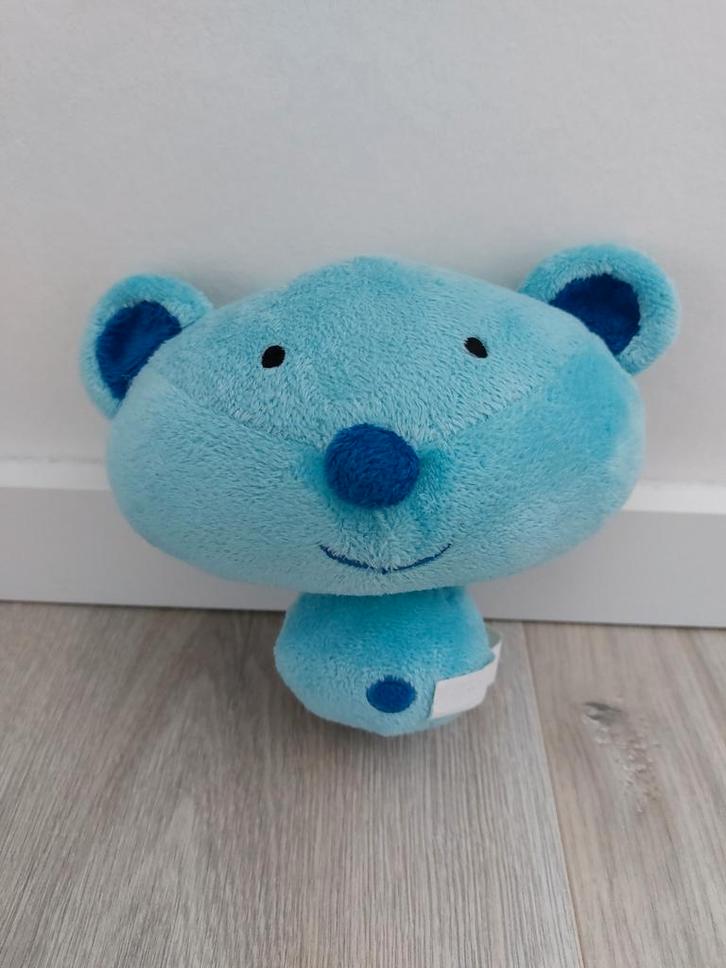 Knuffel Difrax beer blauw L486, Kinderen en Baby's, Speelgoed | Knuffels en Pluche, Zo goed als nieuw, Beer, Ophalen of Verzenden