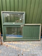 Kozijn met deur en raam, Gebruikt, Deurkozijn, Hout, Ophalen