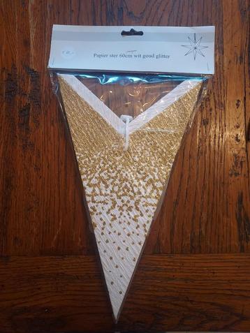 kerstster wit goud papier opvouwbaar beschikbaar voor biedingen