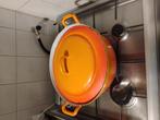 een geëmailleerde gietijzeren braadpan, Huis en Inrichting, Keuken | Potten en Pannen, Ophalen of Verzenden, Gebruikt, Gietijzer