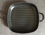 SMEG - grill pan in gietijzer, Gietijzer, Ophalen of Verzenden, Zo goed als nieuw, Keramische plaat