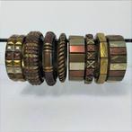 Vintage Boho Armbanden (8)- Gemengde Metalen, Sieraden, Tassen en Uiterlijk, Armbanden, Ophalen of Verzenden, Gebruikt, Bruin