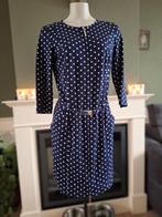 Caroline Biss blauw wit polkadot jurk riem 40 Gratis Verzend, Kleding | Dames, Maat 38/40 (M), Zo goed als nieuw, Knielengte, Caroline Biss