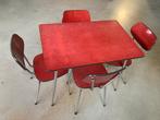 Formica tafel met vier stoelen, Ophalen, Gebruikt, 50 tot 100 cm, 50 tot 100 cm