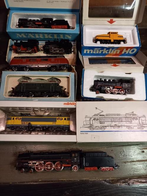 9 x Marklin loks + 24 wagons, Hobby en Vrije tijd, Modeltreinen | H0, Gebruikt, Locomotief, Wisselstroom, Märklin, Analoog, NS