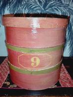 Antieke 19e eeuwse Hollandse houten tabaks ton spanendoos, Antiek en Kunst, Ophalen of Verzenden