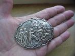 zilveren grote oud Hollandse broche [1088], Sieraden, Tassen en Uiterlijk, Broches, 4 tot 7 cm, Zo goed als nieuw, Zilver, Zilver