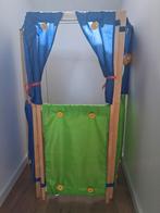 Houten Speelgoed Theater poppenkast met Gordijnen, Ophalen, Zo goed als nieuw