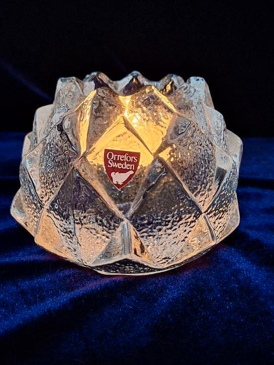 Orrefors Artisjok Waxinelichthouder kosta boda, Antiek en Kunst, Antiek | Glas en Kristal, Ophalen of Verzenden