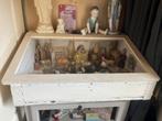 Mooie bank vitrine, Antiek en Kunst, Curiosa en Brocante, Ophalen of Verzenden
