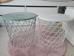 Ikea Kvistbro opbergtafel wit en mint, Ophalen of Verzenden, Gebruikt, Rond
