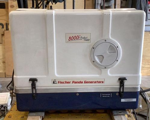 Fischer Panda 8000i, Doe-het-zelf en Verbouw, Aggregaten, Gebruikt, Dieselolie, 5 tot 10 kVA, Elektrisch startend, Geluidgedempt