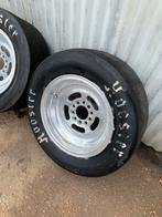 Set Drag Race wielen Mickey Thompson met Hoosier banden., Auto-onderdelen, Banden en Velgen, 15 inch, Banden en Velgen, Gebruikt