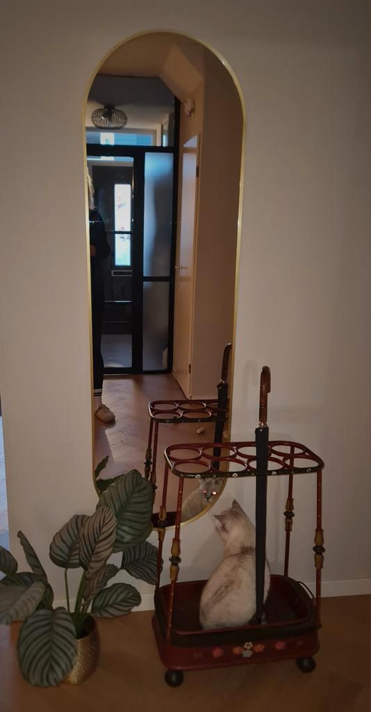 Prachtige Smeedijzeren Paraplubak, Antiek en Kunst, Antiek | Spiegels, Minder dan 50 cm, Minder dan 100 cm, Overige vormen, Ophalen of Verzenden