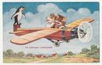 Poezen.  Pinguïns.    Luchtvaart., Verzenden, 1920 tot 1940, Gelopen, Overige thema's
